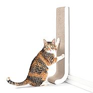 4CLAWS Wall Mounted Scratching Post 26" (White) - BASICS Collection Cat Scratcher
