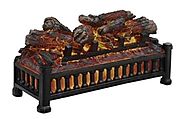 Comfort Glow ELCG125 Electric Glowing Logs with Crackling Sound Effect