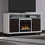 Stanley Electric Fireplace Media Console in White - 18MM6072-PT85S