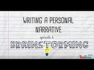 Writing a Personal Narrative: Brainstorming a Story for Kids