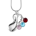 Necklace with Birthstones for Mom or Grandma