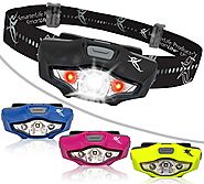 Headlamp by SmarterLife | Super Bright & Light Headlamps | CREE LED with 6 Light Modes | Water Resistant Headlight fo...