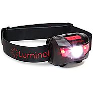 Ultra Bright CREE LED Headlamp - 160 Lumens, 5 Lighting Modes, White & Red LEDs, Adjustable Strap, IPX6 Water Resista...