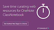 Save time curating web resources for OneNote Class Notebook #MicrosoftEDU