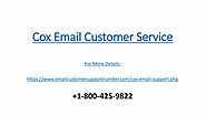Solving Cox Email Issues |Call Cox Email Customer Service at +1-800-425-9822