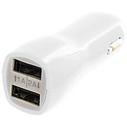 Car Charger Dual 2-Port USB Adapter 2A - White :: CellPhoneCases