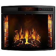 Regal Flame 26 Inch Curved Ventless Heater Electric Fireplace Insert