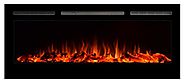Touchstone Sideline Recessed Mounted Electric Fireplaces (50 Inches)