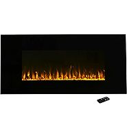 Electric Fireplace Wall Mounted, LED Fire and Ice Flame, With Remote 42 inch by Northwest
