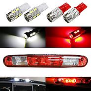 iJDMTOY (4) High Power 10-SMD 921 912 920 168 T10 LED Replacement Bulbs For Chevrolet Ford GMC Honda Nissan Toyota Tr...