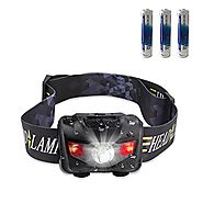 CREE LED headlamp flashlight with red lights, waterproof head light for hunting, running, camping, reading, kids - 3 ...