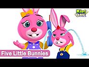 kids Rhymes: Kids Animation Five little bunnies Animated Rhymes (Repeat Loop) - KidsOne