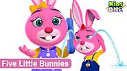 Kids Animation | Five little bunnies | Animated Rhymes | (Repeat Loop) - KidsOne