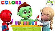 Learn COLORS with Ice Cream Choco BAR | Baby Hulk Teach Colors to Baby Spider, Baby Frozen