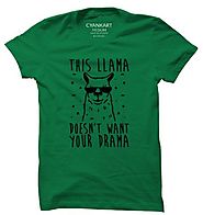 Llama Drama T-Shirt - Cyankart.com