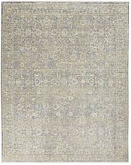 Transitional & Casual Rugs Lustrous Weave LUW01 Ivory/Blue Machine Made Rug