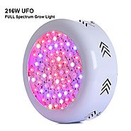 Gianor 216W UFO Led Grow Light Full Spectrum Grow Lights Led Plant Lamps with UV/IR Led Bulbs for Indoor Garden/Hydro...