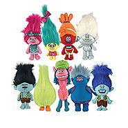 Initiate your own hug time with friends with our adorable collection of Trolls plush toys!