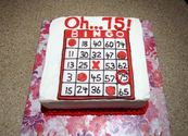 75th Birthday Cake - BIngo Theme