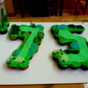 Golf Themed 75th Birthday Cake