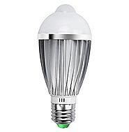 iRainy E27 5W LED Infrared Motion Sensor Pir Warm Light Bulb Lamp Auto Switch Stairs Light