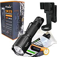 Fenix TK25IR 1000 Lumens white / 3000mW Infrared (IR) Dual Beam LED Flashlight (TK25 IR)rechargeable kit w EdisonBrig...