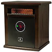 Heat Storm Logan Deluxe Indoor Portable Infrared Space Heater - 1500 Watt - Stylish - Built in Thermostat & Overheat ...