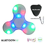 My Goodie LED Light MINI Bluetooth Audio Fidget Hand Spinner Music Speaker,Perfect For ADD,ADHD,Autism and Pressure R...