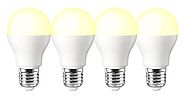MiracleLED 604055 Outdoor Porch/Patio/Deck/Entry Way Wide Angle Yellow Bug 60W Replacement Light Bulb (4 Pack)