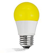 TCP 5W Equivalent LED Yellow Bug Light Bulbs, Non-Dimmable