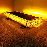 VSLED Black Aluminium Case 55cm 48 LED Emergency Recovery LightBar Wrecker Flashing LightBar Beacon Strobe Amber Ligh...
