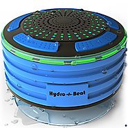 Shower Radios - Hydro-Beat Illumination. IPX7 portable fully Waterproof Bluetooth Speaker with built in FM Radio and ...