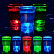 Liquid Activated Flashing Shot Glasses: Multicolor (8-Pack)