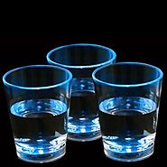 Fun Central G228 LED Liquid Activated Shot Glasses Blue