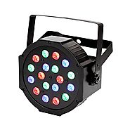 TSSS RGB PAR Light 18 LEDs DMX512 Color Mixing Wash Can Stage Light Disco DJ Wedding Party Show Live Concert Lighting