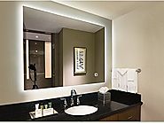 LED Lighted Rectangular Wall Mounted Mirror (32"x24", LED Lighted)