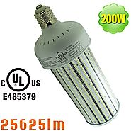 NUOGUAN 1000W Metal Halide Retrofit E39 High Bay Warehouse Light 200W LED Corn Cob 25625 Lumens Cool White 6000K Pc C...
