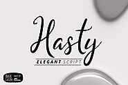 Hasty Elegant Font by yandidesigns on Envato Elements