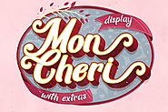 Mon Cheri Typeface + Extras by jiwstudio on Envato Elements