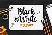 Black And White Typeface by Seniors_Studio on Envato Elements