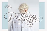 Reshuffle Script Font Set by dirtylinetype on Envato Elements