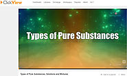 Types of Pure Substances, Solutions and Mixtures