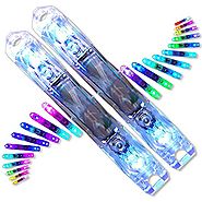 UltraPoi UltraLight LED Glowstick (Pair (2)) - Rainbow LED Poi | Raves and Concerts