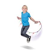 Geospace Sparkler LED Jump Rope with Kinetic-Powered Lights (Assorted Colors)
