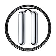 Tangram Factory Smart LED Embedded Jump Rope, Chrome, for Heights 6.3 to 6.7 Inch (XL)