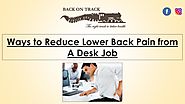 Best Tips to Reduce Lower Back Pain at Work