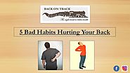 5 Daily Habits to Stop Back Pain