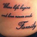 Family Quote Tattoos