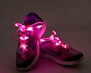 Flammi LED Nylon Shoelaces Light Up Shoe Laces with 3 Modes in 5 Colors Disco Flash Lighting the Night for Party Hip-...