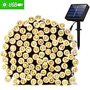 Solar String Lights 72ft 200 LED Fairy Lights, Ambiance lights for Outdoor, Patio, Lawn,Garden, Home, Wedding, Holida...